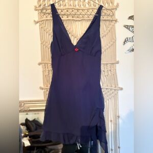 Navy Blue Sleeveless Dress